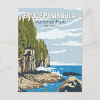 Parque Nacional de la Península de Bruce Arte de V