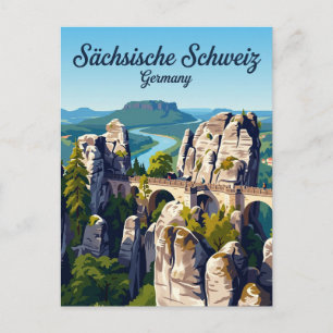 Postal Parque Nacional de la Suiza Sajona Alemania