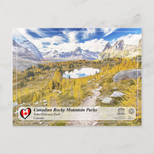 Postal Parque nacional de la UNESCO WHS - Yoho