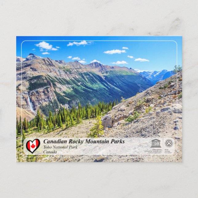 Postal Parque nacional de la UNESCO WHS - Yoho (Anverso)