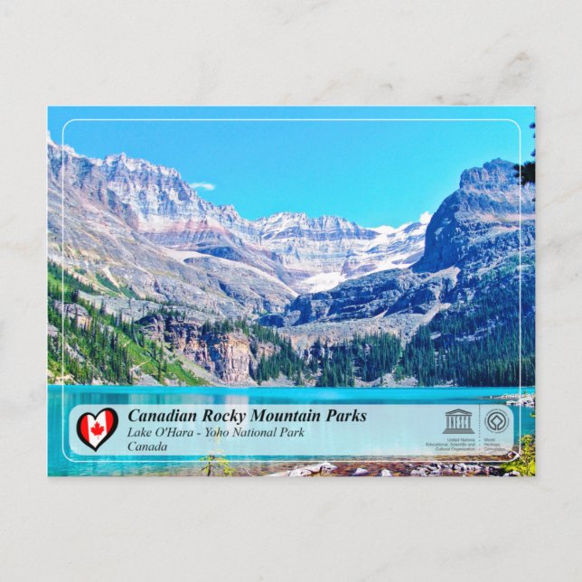 Postal Parque nacional de la UNESCO WHS - Yoho (Anverso)