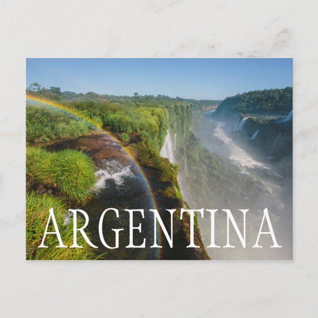 Postal Parque nacional de las Cataratas de Iguazu, Argent (Anverso)