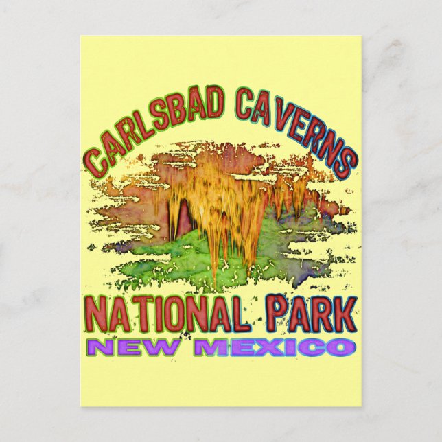 Postal Parque nacional de las Cavernas Carlsbad, Nuevo Mé (Anverso)