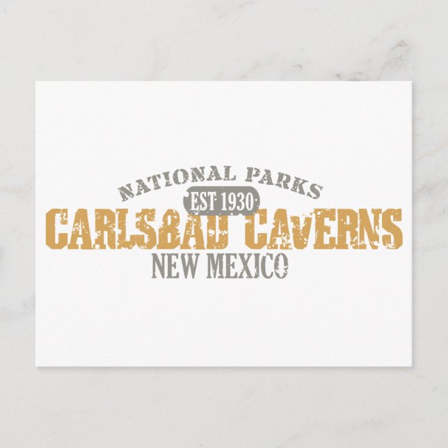 Postal Parque nacional de las Cavernas de Carlsbad (Anverso)