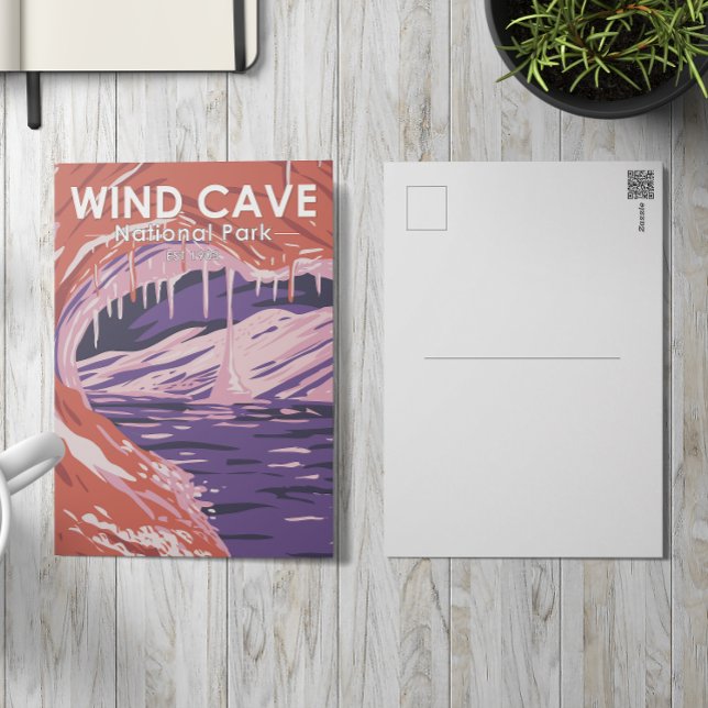 Postal Parque nacional de las Cuevas del Viento de Dakota (Subido por el creador)