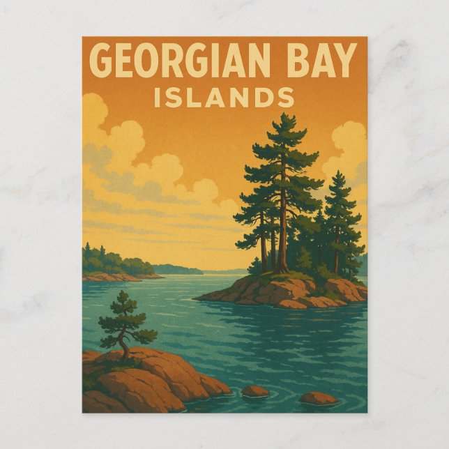 Postal Parque nacional de las Islas Bahías de Georgia (Anverso)