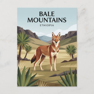 Postal Parque Nacional de las Montañas de Bale Etiopía