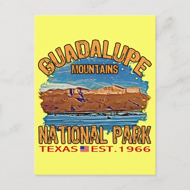 Postal Parque nacional de las Montañas Guadalupe (Anverso)
