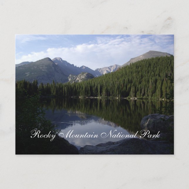 Postal Parque nacional de las Montañas Rocosas (Anverso)