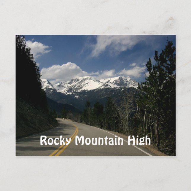 Postal Parque nacional de las Montañas Rocosas (Anverso)