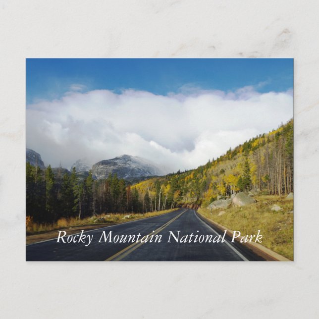 Postal Parque nacional de las Montañas Rocosas (Anverso)