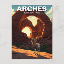 Postal Parque nacional de los Arcos de Moab Utah