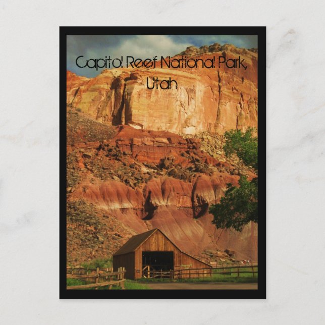 Postal Parque nacional de los arrecifes del Capitolio, Ut (Anverso)