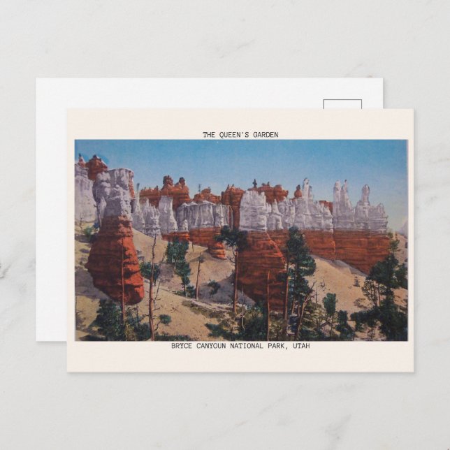 Postal parque nacional de los cañones de bryce (Anverso / Reverso)