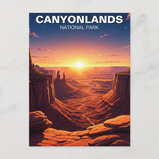 Postal Parque nacional de los Cañones, Moab Utah (Anverso)