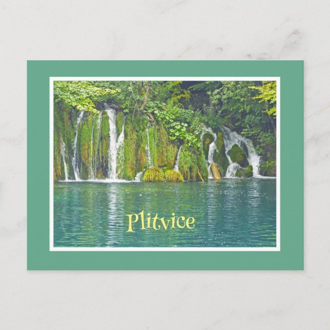 POSTAL PARQUE NACIONAL DE LOS LAGOS DE PLITVICE, CROACIA (Anverso)