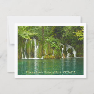 Postal Parque nacional de los lagos Plitvice, Croacia