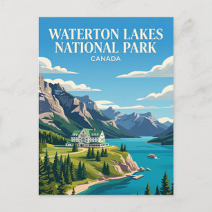 Postal Parque Nacional de los Lagos Waterton Canadá