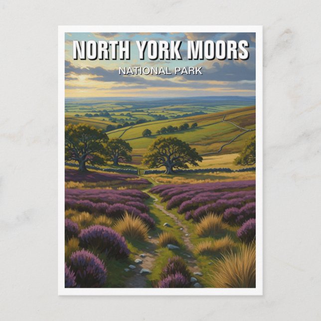 Postal Parque nacional de los Moors de Nueva York (Anverso)
