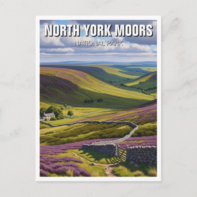 Postal Parque nacional de los Moors de Nueva York (Anverso)