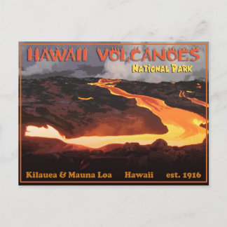 Postal Parque nacional de los Volcanes de Hawái