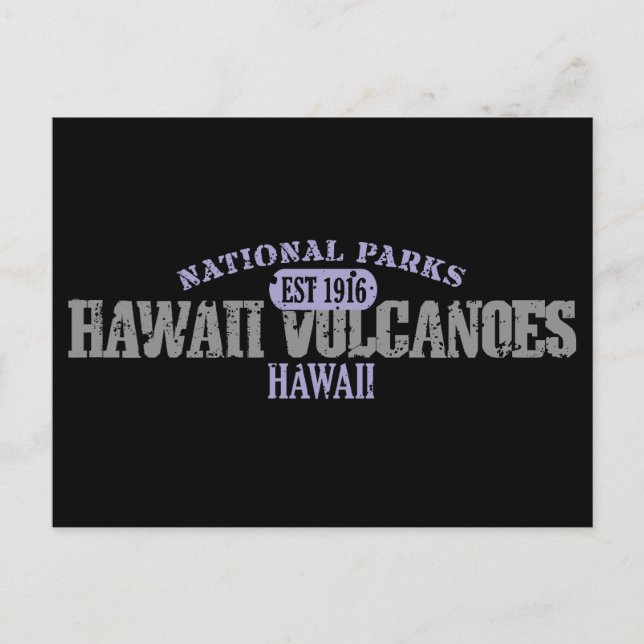 Postal Parque nacional de los Volcanes de Hawái (Anverso)