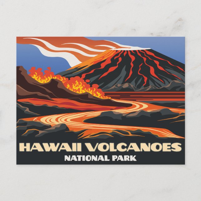 Postal Parque nacional de los Volcanes de Hawái Mauna Loa (Anverso)
