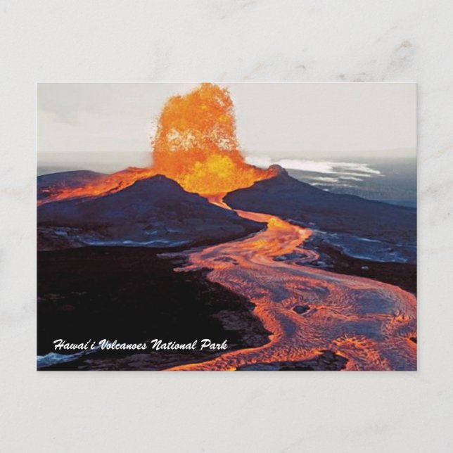 Postal Parque nacional de los volcanes Hawai'i' (Anverso)