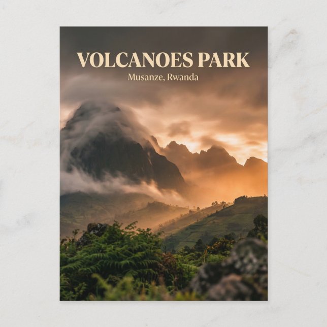 Postal Parque Nacional de los Volcanes, Musanze (Anverso)