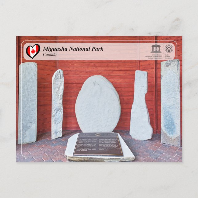 Postal Parque nacional de Miguasha (Anverso)