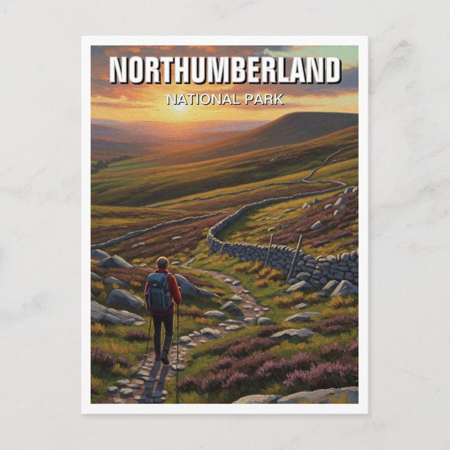Postal Parque nacional de Northumberland (Anverso)