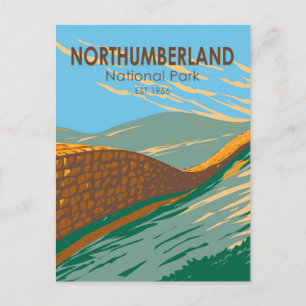 Postal Parque Nacional de Northumberland Muralla de Adria