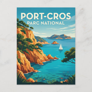 Postal Parque Nacional de Port-Cros Francia
