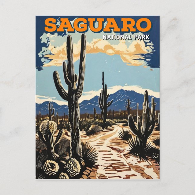 Postal Parque nacional de Saguaro (Anverso)