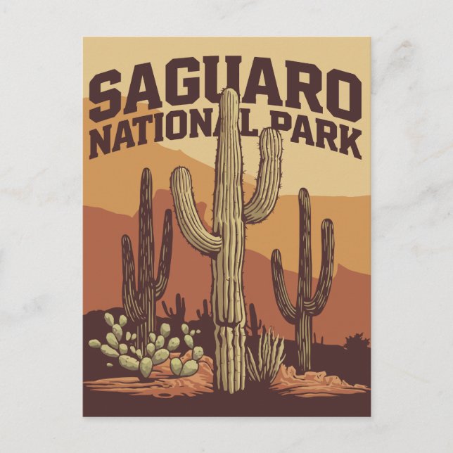 Postal Parque nacional de Saguaro (Anverso)