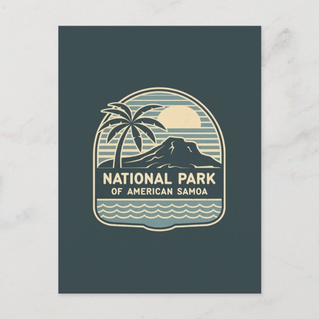 Postal Parque nacional de Samoa Americana (Anverso)