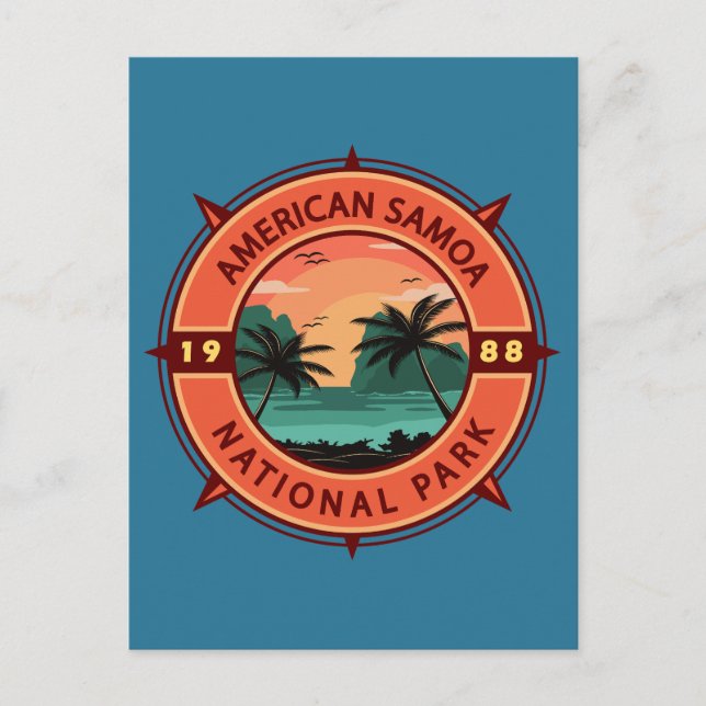 Postal Parque nacional de Samoa Americana Emblema de brúj (Anverso)