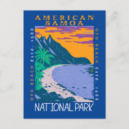Postal Parque Nacional de Samoa Americana Playa Ofu en De