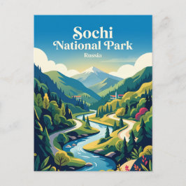 Postal Parque Nacional de Sochi Rusia