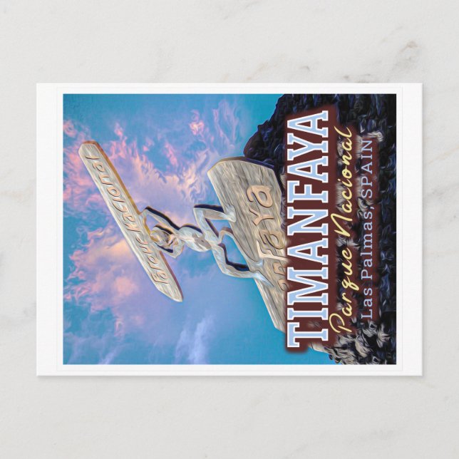 POSTAL PARQUE NACIONAL DE TIMANFAYA - ESPAÑA DE LAS ISLAS (Anverso)