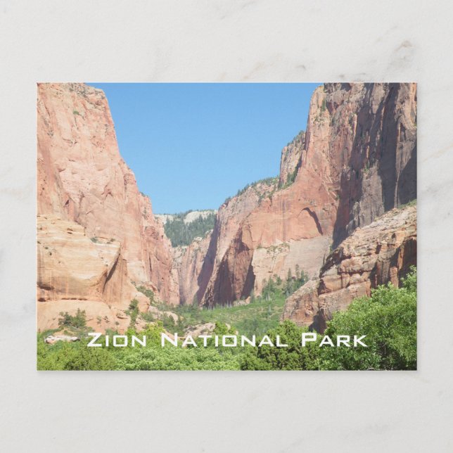 Postal Parque nacional de Zion (Anverso)
