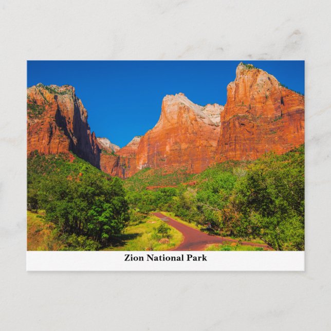 Postal Parque nacional de Zion (Anverso)
