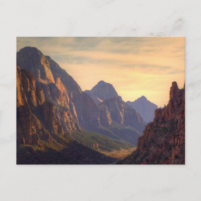 Postal Parque nacional de Zion (Anverso)