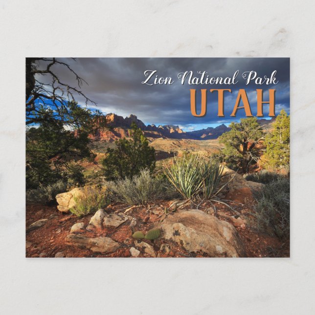 Postal Parque nacional de Zion (Anverso)