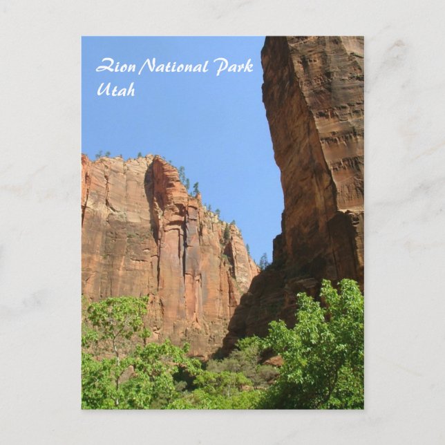 Postal Parque nacional de Zion (Anverso)