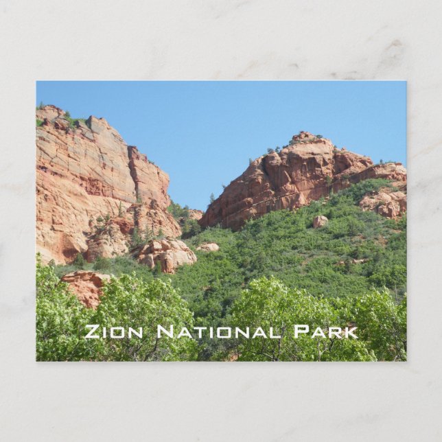 Postal Parque nacional de Zion (Anverso)