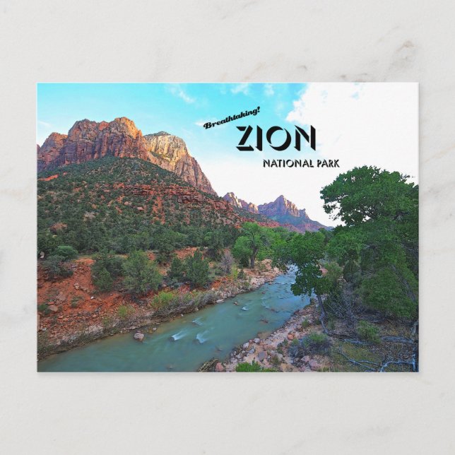 Postal Parque nacional de Zion (Anverso)
