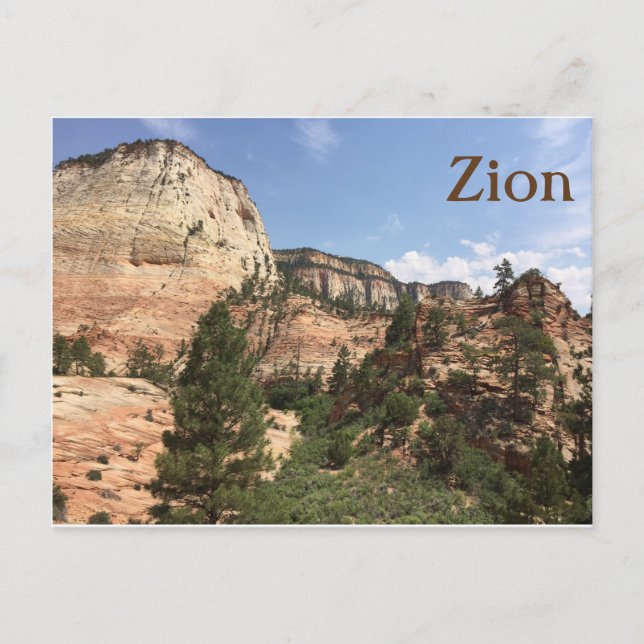 Postal Parque nacional de Zion Estados Unidos (Anverso)