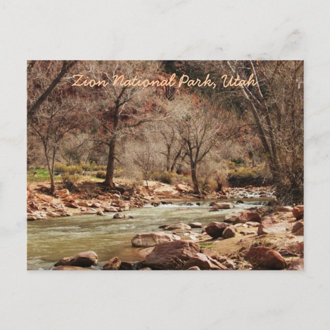 Postal Parque nacional de Zion, Utah (Anverso)