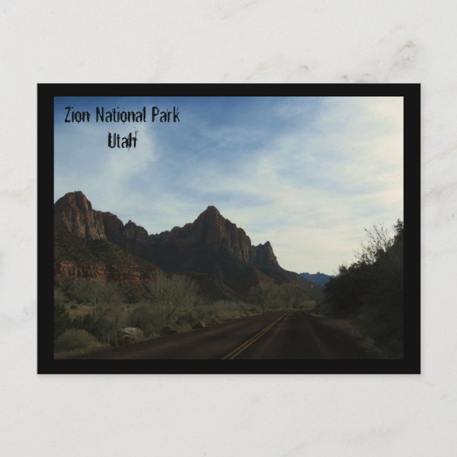 Postal Parque nacional de Zion, Utah (Anverso)